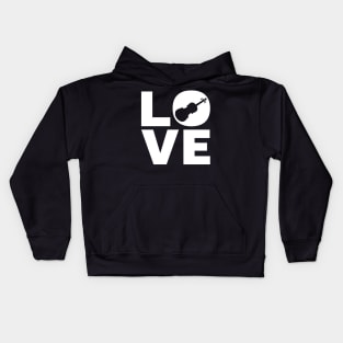 Love Violin Gift For Violinists Kids Hoodie